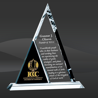 Duet Triangle Crystal Award (TM-CS007)