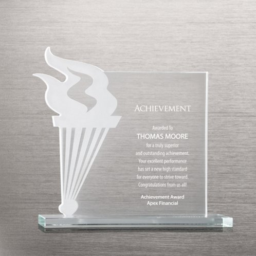 Torch Etched Glass Award (#76721)