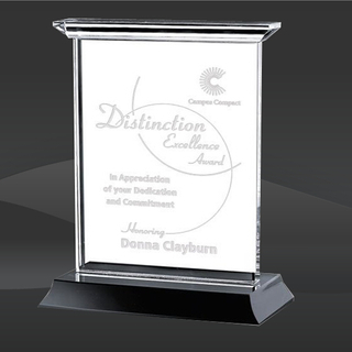 Solid Black Column Crystal Award (MP-OPT8201-KV, MP-OPT8202-KV, MP-OPT8203-KV, MP-OPT8204-KV, MP-OPT8205-KV)