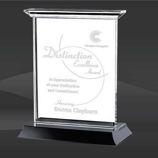 Solid Black Column Crystal Award (MP-OPT8201-KV, MP-OPT8202-KV, MP-OPT8203-KV, MP-OPT8204-KV, MP-OPT8205-KV)