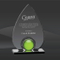 Smoked Arrow Green Orb Crystal Award (MP-AWK8644-G)