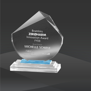 Flight of Fancy Crystal Award (MPI-CR-A1086BU-7)