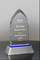 Arch Blue and Clear Award with Metal Base (#5416)