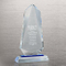 Tower Crystal Trophy with Sky Blue Accent