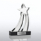 Shooting Star Elite Black Accent Crystal Trophy (#78019)