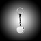 Octagon Crystal Keychain (#961-C1229)