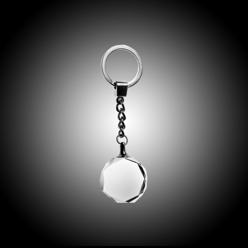 Octagon Crystal Keychain (#961-C1229)