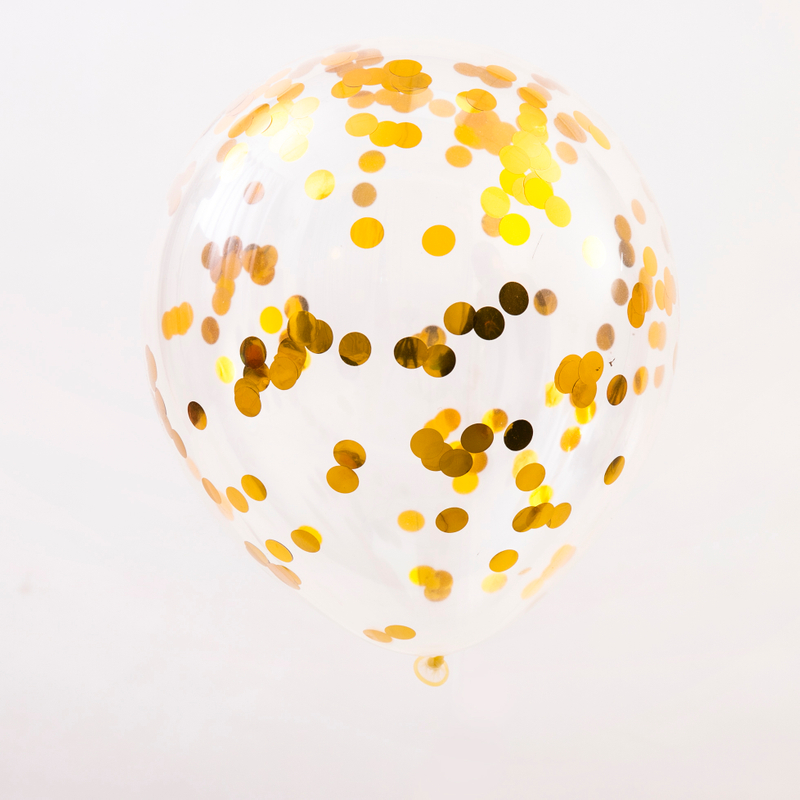 Balloon with Paper & Foil Confetti