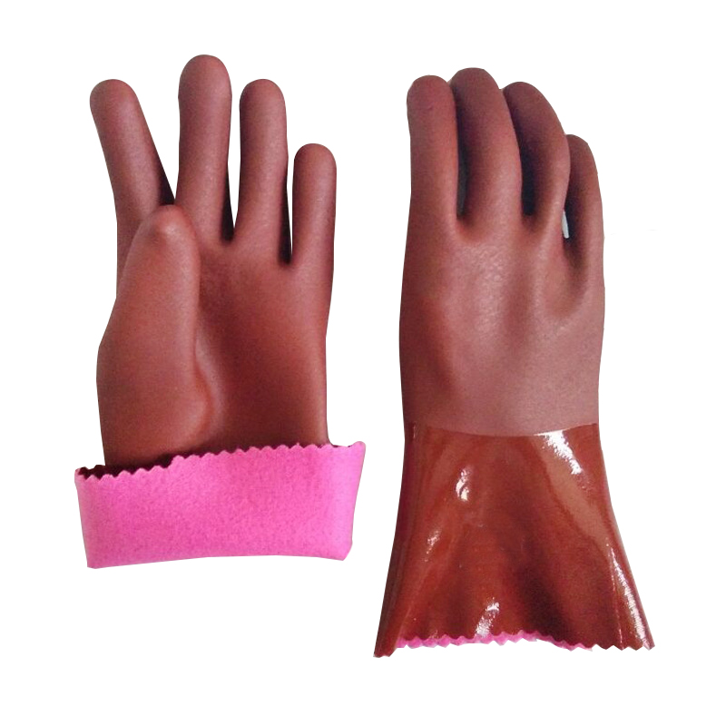 28 Cm Custom Logo Anti Slip Oil Acid Resistant Waterproof Fishing Pvc Gloves