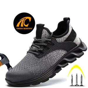 Grey Anti Puncture Steel Toe Comfort Safety Shoes Sport Type