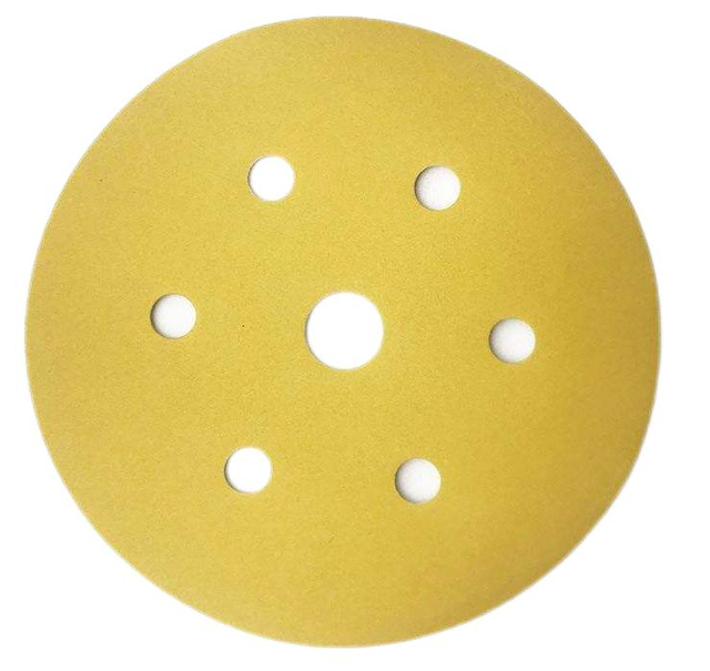 Yellow Velcro Hook and Loop Sanding Disc For Paint Removal 