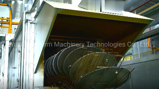 High-Efficiency Large-Scale Spray Booth Industrial Powder Coating Production Line / Painting Booth for Manufacturing Steel Drum