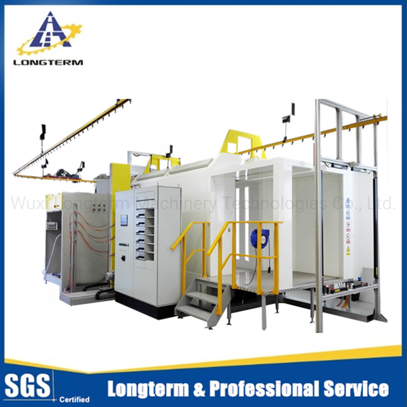 Automatic LPG Cylinder Powder Coating Equipment with Manual Powder Painting Booth and Oven