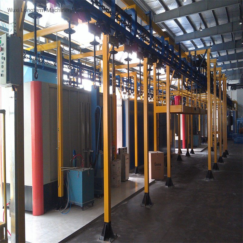 CNG Cylinder Powder Coating Line, Spray Painting Booth for Oxygen Cylinder