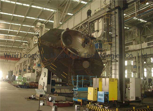 Automatic Customized Pressure Vessel / LPG Tank Welding Manipulator, Construction and Welding Station$