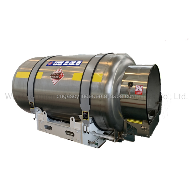 Cryogenic Liquid Nitrogen Storage Tank Gas Container Vehicle Bus LNG Gas Cylinder^