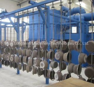 Hook Type LPG Cylinder Shot Blasting Machine