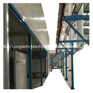 Environmental Protection Hardware Powder Coating Spray Booth, Efficient and Energy-Saving Metal Sheet Powder Coating Line
