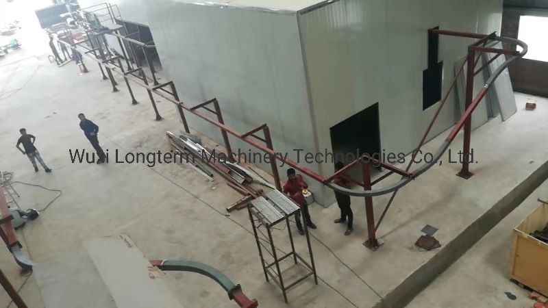 Environmental Protection Electric Powder Coating Line Production Line Electrostatic / Powder Coating Booth for Wheel Rim