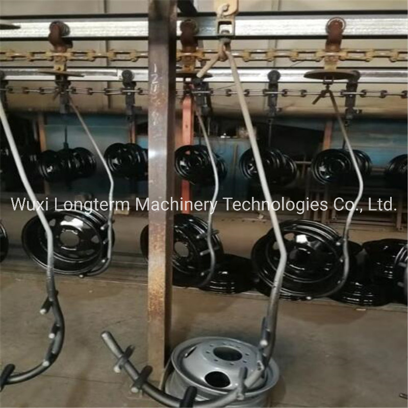 Environmental Protection Electric Powder Coating Line Production Line Electrostatic / Powder Coating Booth for Wheel Rim