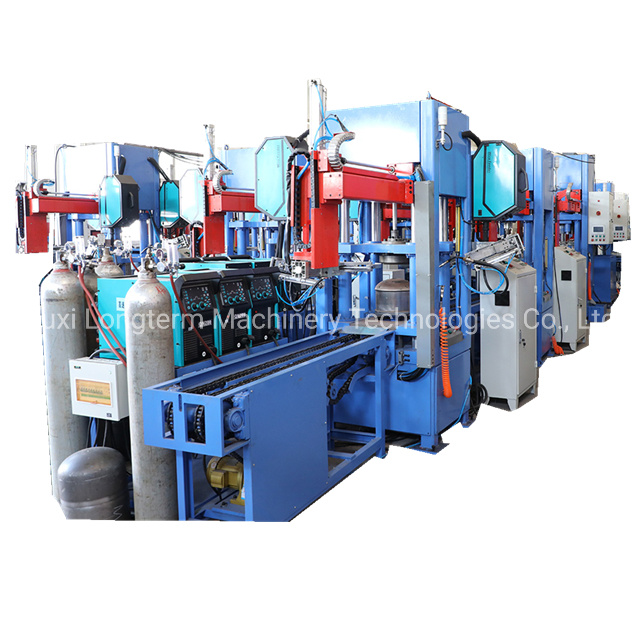 5kg 14kg 12.5kg 18kg 19kg 20kg 35kg Automatic LPG Gas Cylinder Body Circle Seam Welding Line for LPG Manufacturing Plant