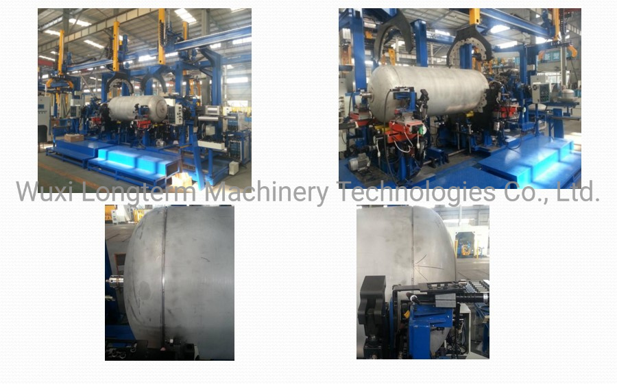 Air Tank Longitudional Welding Line with MIG Methord