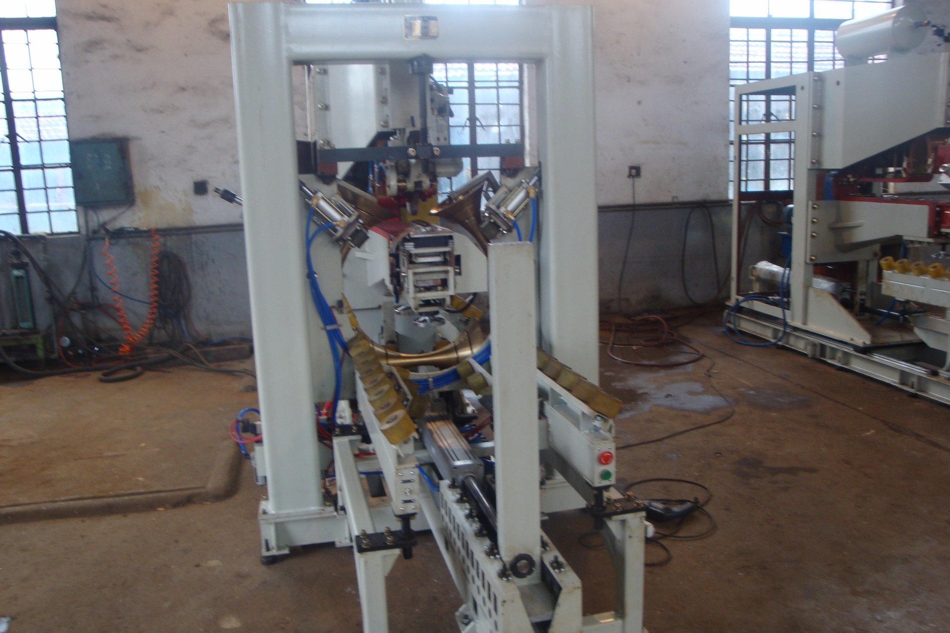 Semi Automatic Steel Drum Resistance Seam Welder Machine