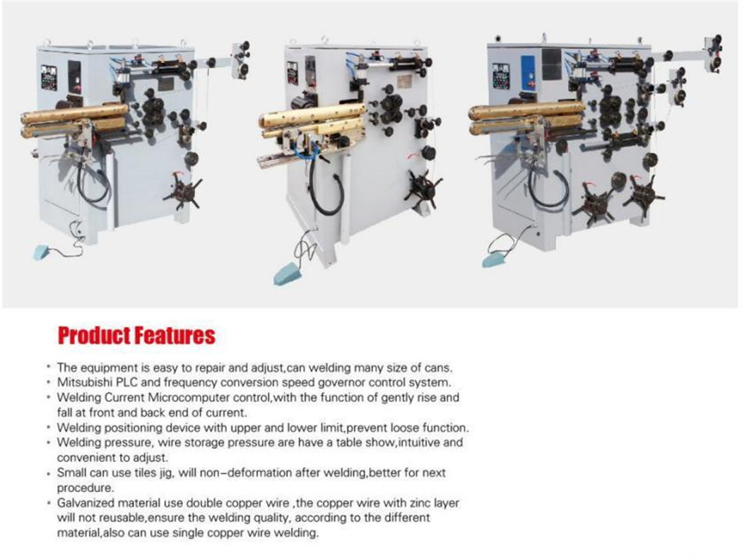 Automatic Tin Can Body Seaming Machine Seam Welder/Welding Machine for Can Production Line