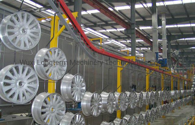 Chinese Design Customization Industrial Robot 360-Degree Painting Powder Coat Booth / Spray System for Car Aluminum Wheel Hub