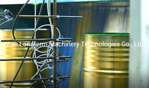 High-Efficiency Electrostatic Powder Coating Booth / Powder Coating Production Line for Steel Drum