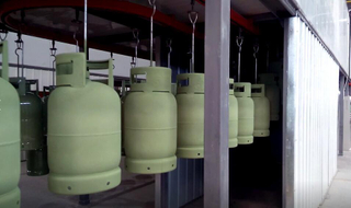 Automatic LPG Cylinder Surface Finishing Spraying Line