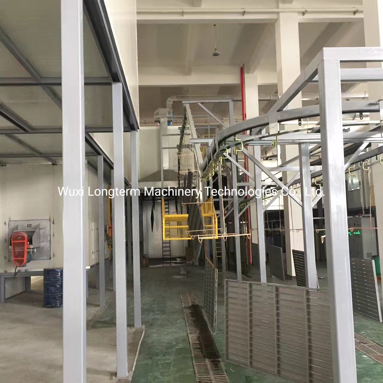 Long Service Life Robot Transfer System Powder Coat Booth for Non-Standard Furniture, High Quality Electric Powder Coat Production^