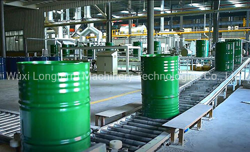 Automatic Steel Oil Drum Painting Machine Outside and Inner Spraying Booth for Steel Drums