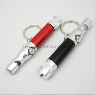 Whistle LED Keychain Light wih Compass