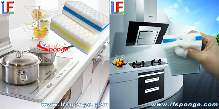 lfsponge-cuisine-nettoyage-éponge-Magic-Sponge-Compound-PU-Magic-Eraser-Multi-Surface-Cleaner