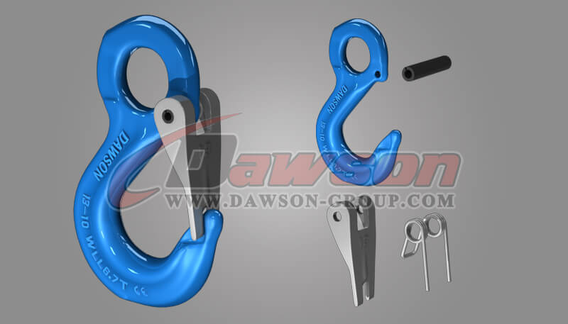 スリングを持ち上げるためのラッチ付きG100アイスリングフック、チェーンを持ち上げるためのグレード100アイスリングフック - 中国サプライヤー、工場