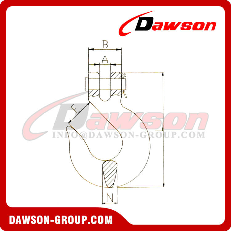 Gancho deslizante de horquilla DS124 - Dawson Group Ltd. - Fabricante, proveedor de China, F&aacute;brica