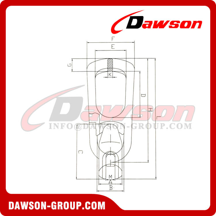 DS101 Embrague de elevación para elementos prefabricados de hormigón