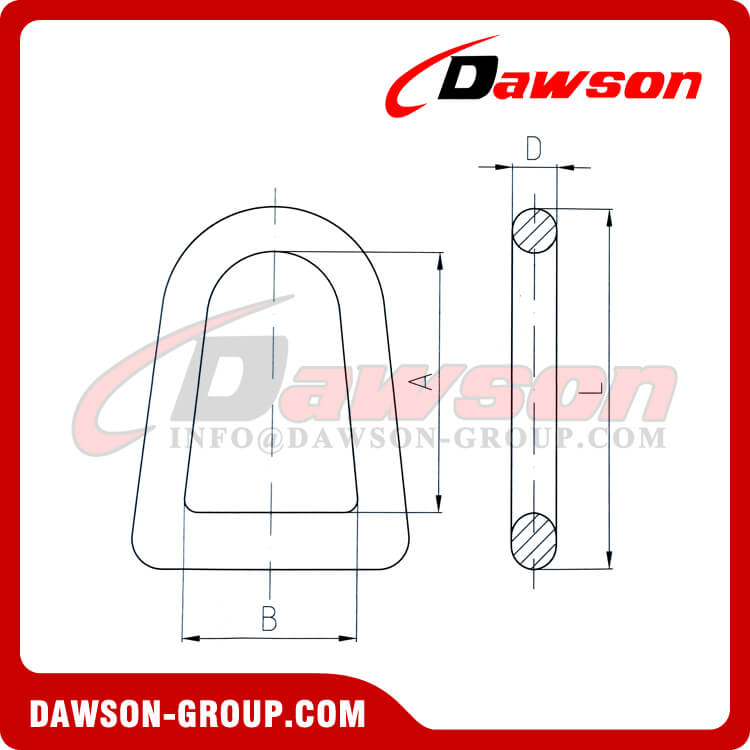 Anillo en D de acero de aleaci&oacute;n forjado DS467 - Dawson Group Ltd. - Fabricante, proveedor de China, F&aacute;brica