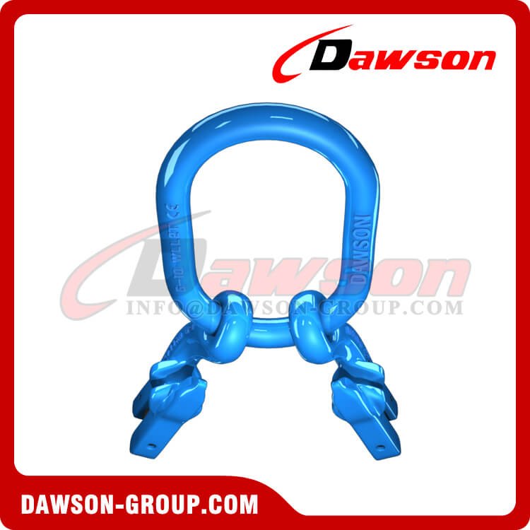 DS1067 G100 6-16MM وصلة رئيسية مزورة + G100 خطاف إمساك العين مع ملحق Clevis لضبط طول السلسلة × 2