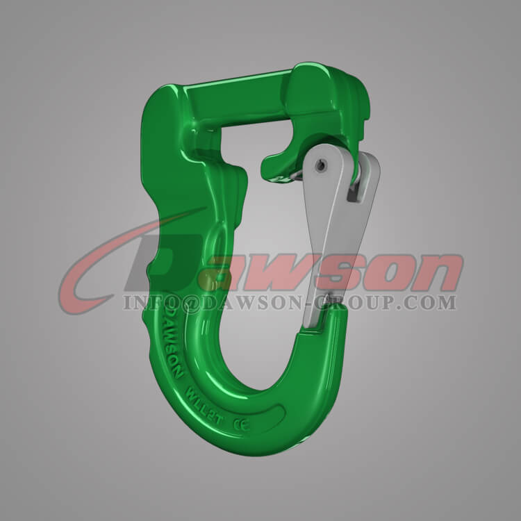 G100 Web Sling Hook, Grade 100 Synthetic Alloy Round Sling Hook - Dawson Group Ltd. - China Supplier Gancho de estilingue de rede G100, gancho de estilingue redondo de liga sintética grau 100 - Dawson Group Ltd.