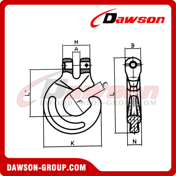 DS1021 G100 Gancho forestal con horquilla - Dawson Group Ltd. - Proveedor de China, F&aacute;brica