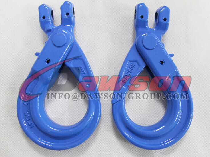 Gancho autoblocante de horquilla forjada de tipo europeo G100 para eslingas de cadena de elevaci&oacute;n - Dawson Group Ltd. - Exportador de China