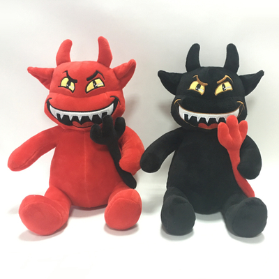 Black And Red Evil Stuffed Plush Halloween Toys