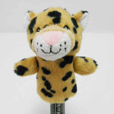Plush Stuffed Toy Cheetah Finger Puppet for Kids