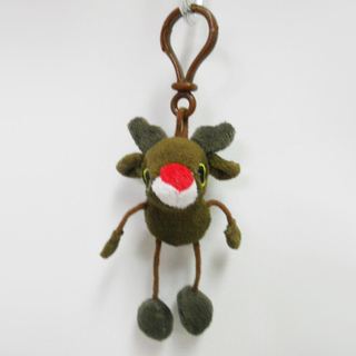 Custom Soft Plush Reindeer Toy Keychain
