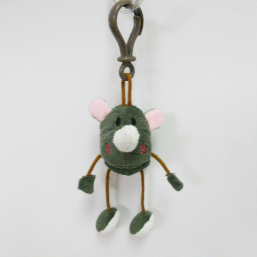 Custom Soft Plush Rhino Toy Keychain