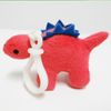 Custom Soft Plush Stegosaurus Toy Keychain