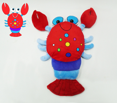 Soft Education Memory Lobster Shaped Toys Baby Activity Cloth Book 