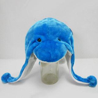 Soft Plush Toy Dolphin Winter Hat for Kids